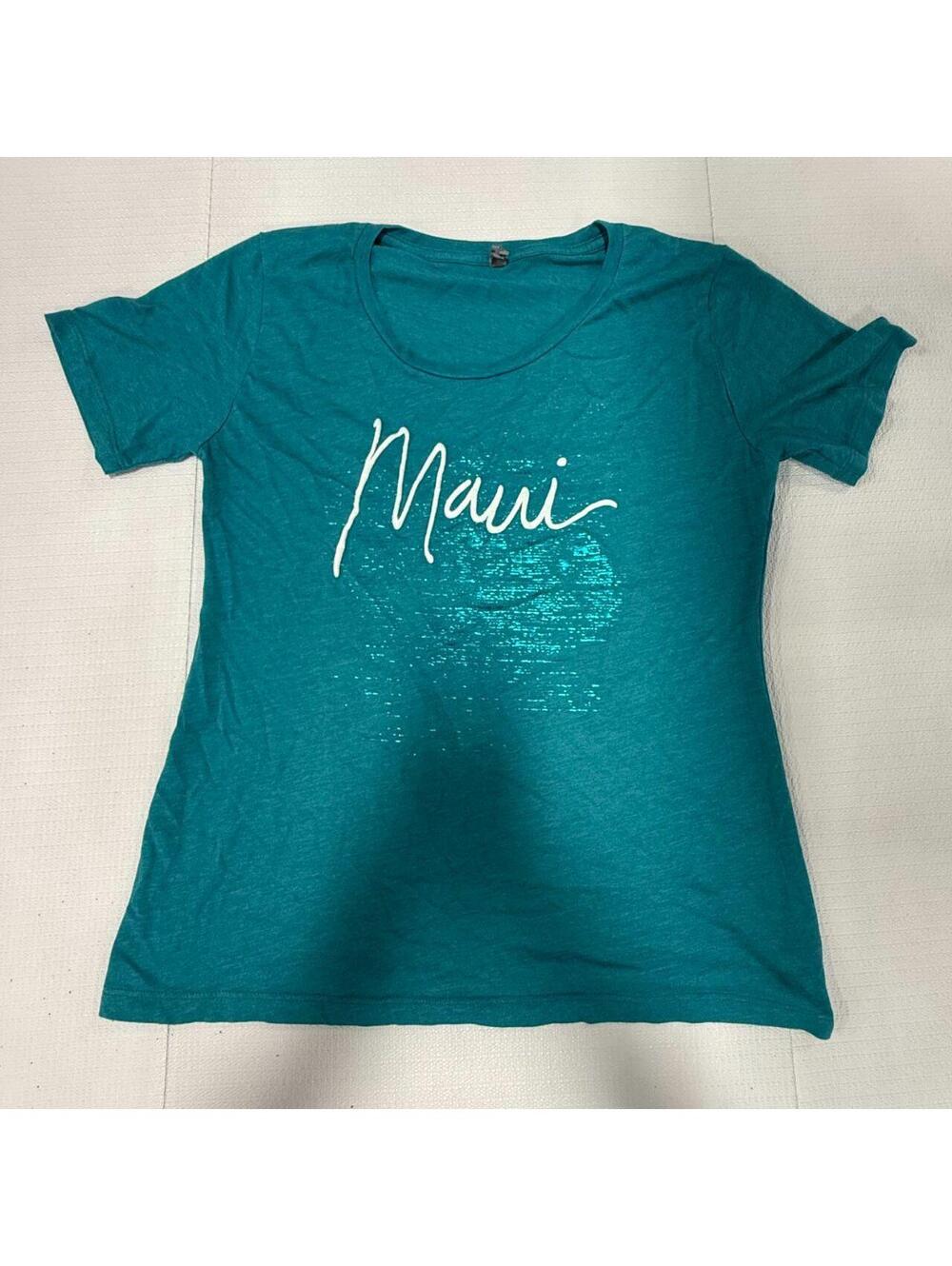 Maui Teal Graphic T Shirt - L